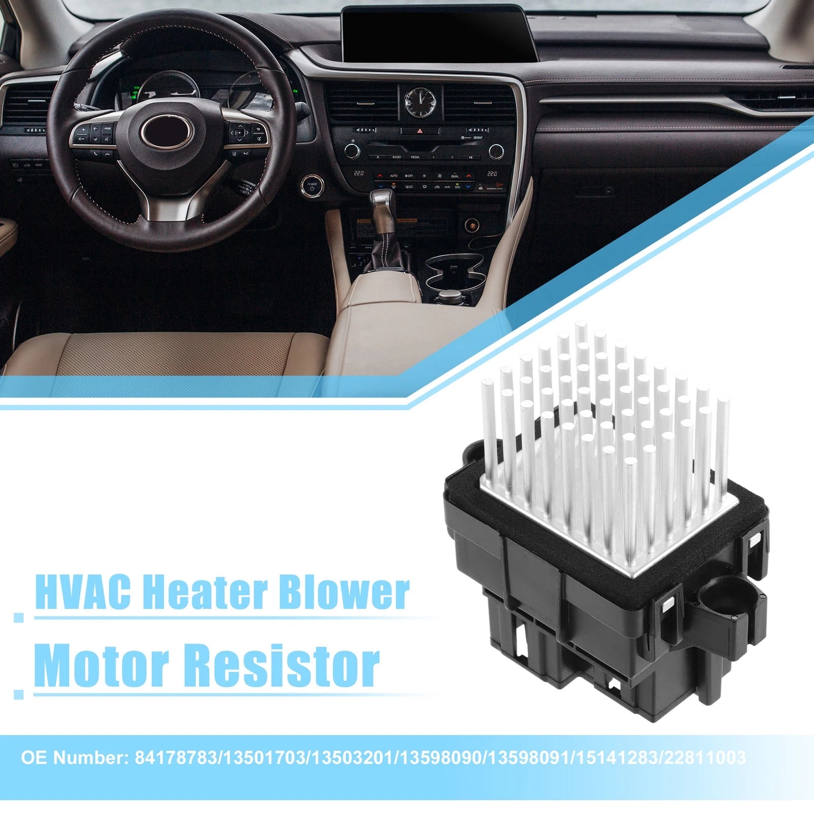 HVAC Blower Motor Resistor Replacement for Chevy Suburban 2500 (2007–2013)