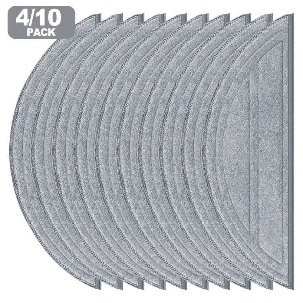 Microfiber Mop Cloth Replacement for Roborock Q10 S5 (4 or 10 Pack)