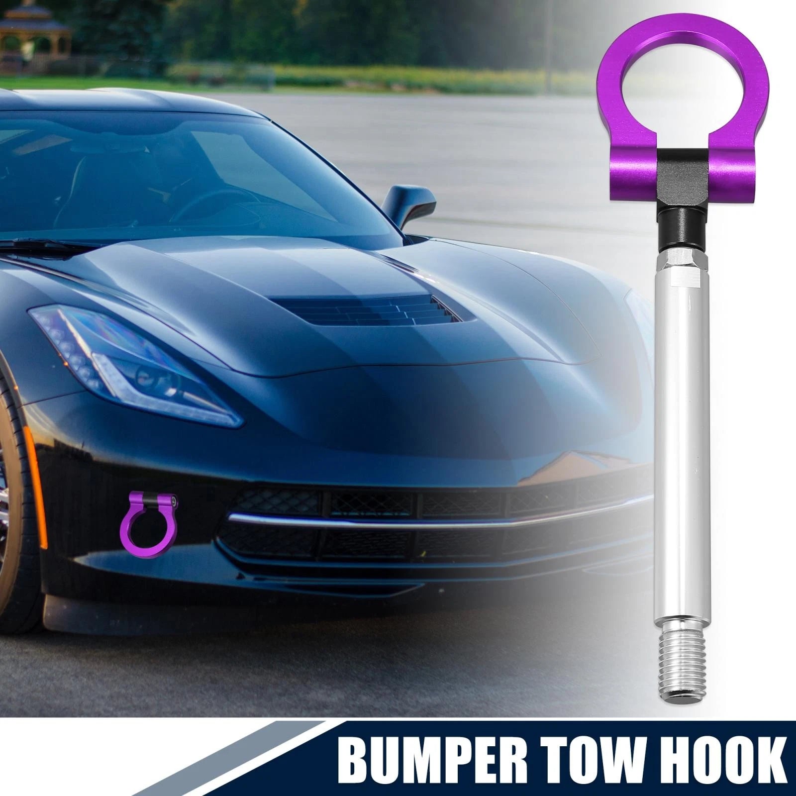 Front Bumper Trailer Tow Hook Ring Tow for Chevy Camaro (2016–2019)
