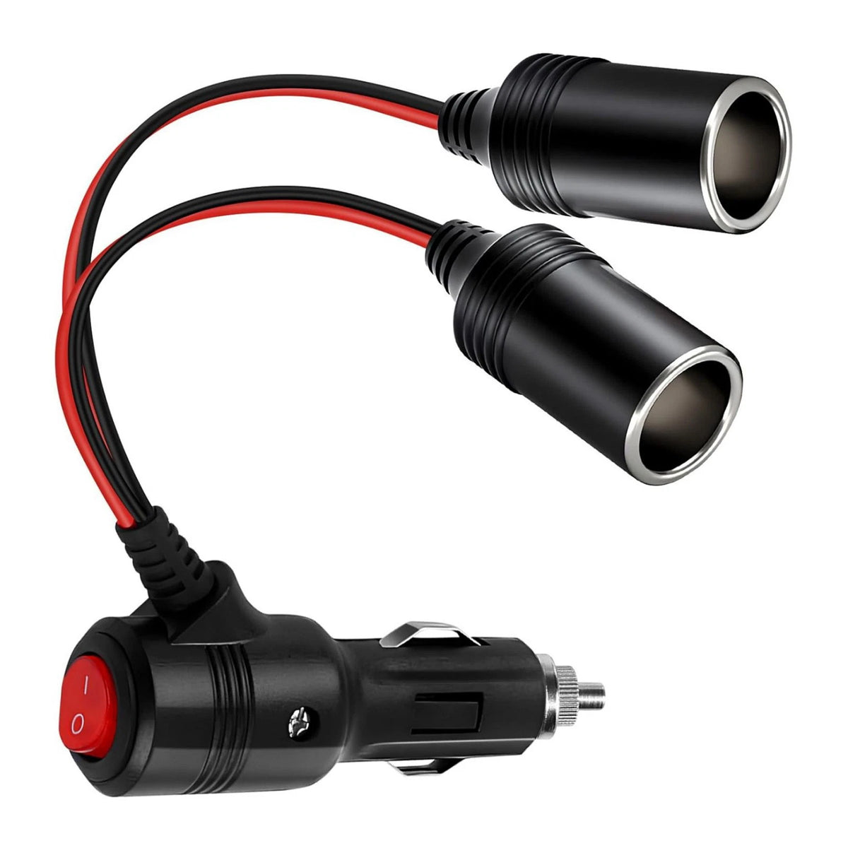 1PCS Universal Car Cigarette Lighter Splitter Adapter 9.8in/25cm