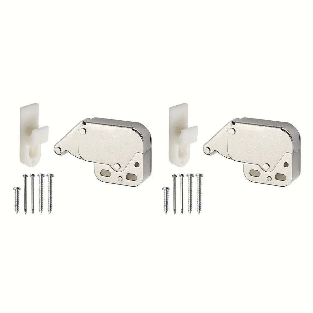 Set of 2 Spring Open Locks for Cupboard Doors
