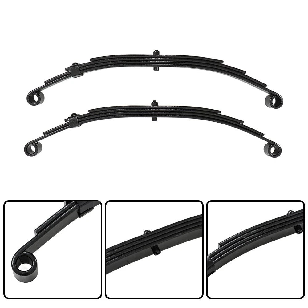 2X Trailer Leaf Spring 4 Leaf Double Eye 1750lbs for 3500lbs Axle