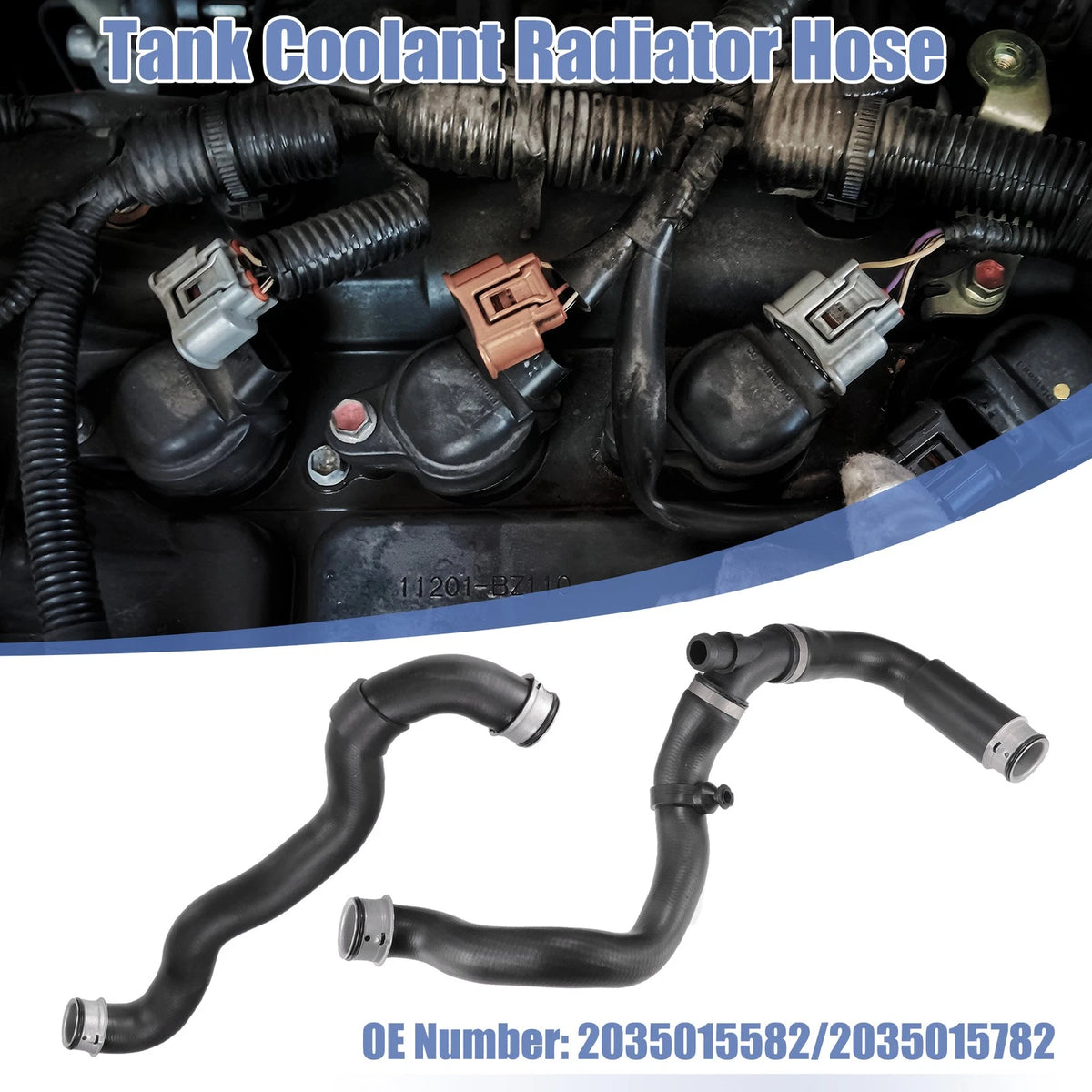 Heater Hose Radiator Tank Pipe Replacement for Mercedes-Benz C230 (2008–2011)