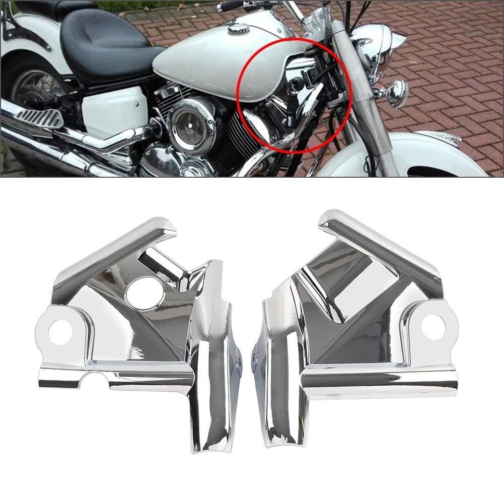 Chrome Front Fork Upper Frame Neck Cover for Yamaha VStar 1100 (1999–2011)