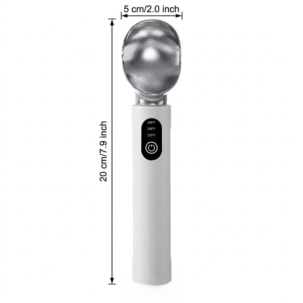 Wireless Heated Ice Cream Spoon for Ergonomic Use