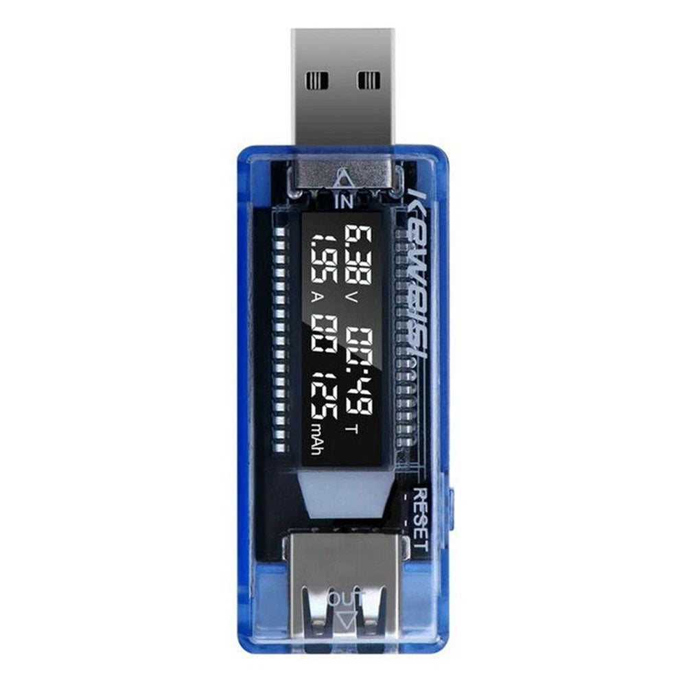 USB Voltmeter Ammeter 0-3A 3-20V for Universal Applications