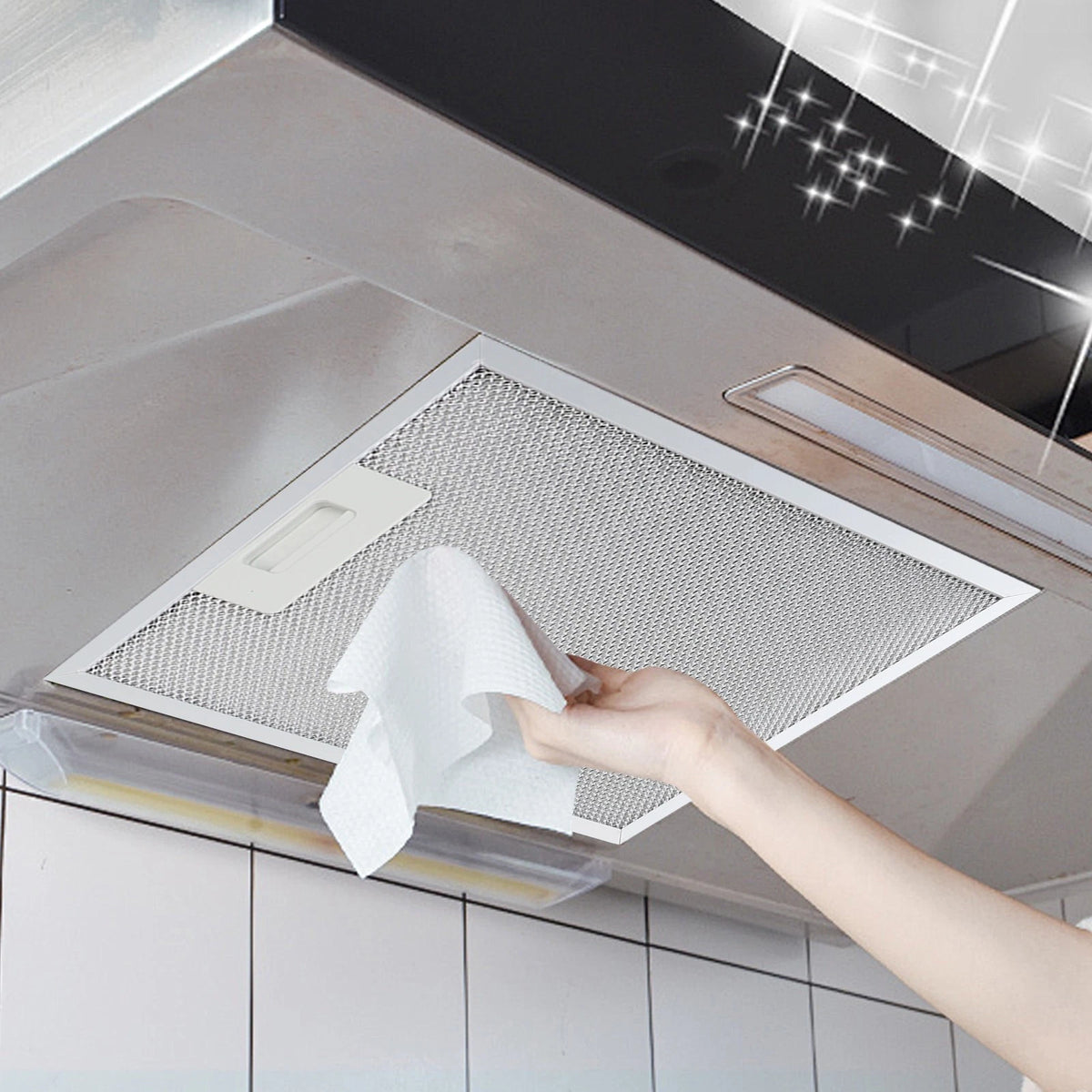 2X Aluminum Extractor Vent Filters 330x230x9mm for Kitchen Grease Control