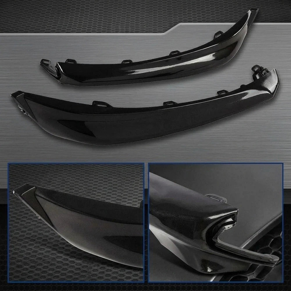 Front Bumper Molding for - OE Number Match, Black, Plastic