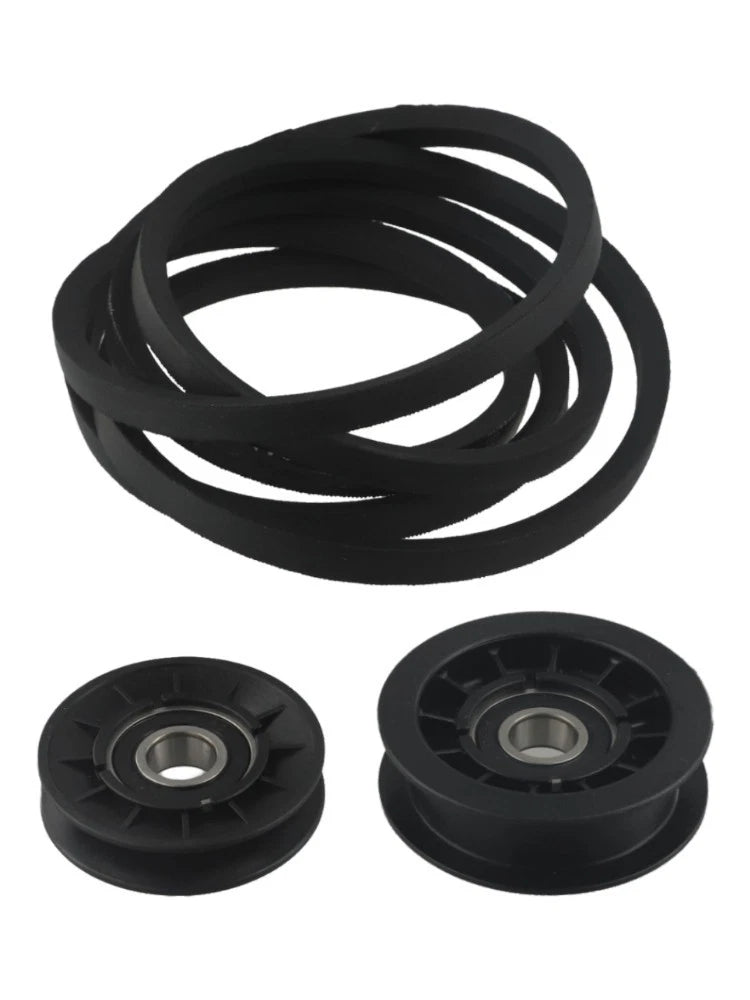 Idler Pulley Drive Belt Kit for Lawn Tractor (Oil Resistant, Width)