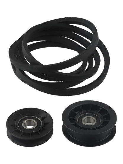 Idler Pulley Drive Belt Kit for Lawn Tractor (Oil Resistant, Width)