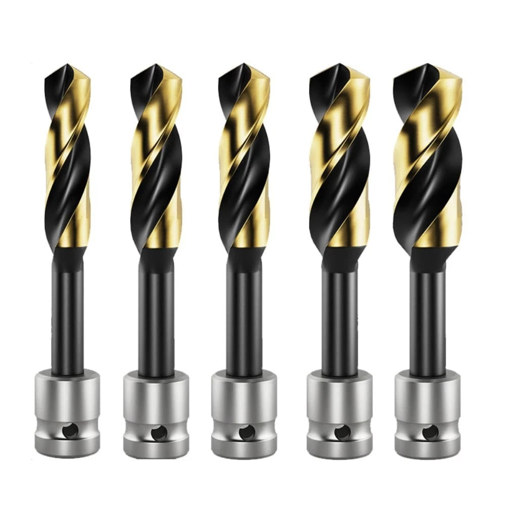 5 Piece Brad Point Drill Bit Set for Woodworking and Cabinetry