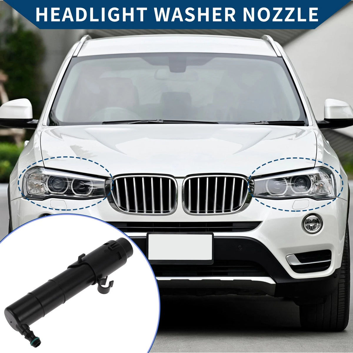 Front Headlight Washer Nozzle for Porsche Panamera (2014–2021) No. 971955965