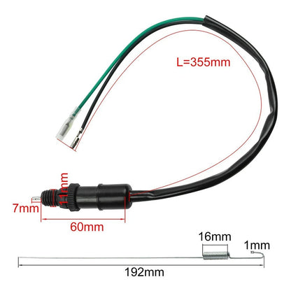 2X Rear Brake Light Switch Cable Wire Spring Kit for Dirt Bike ATV