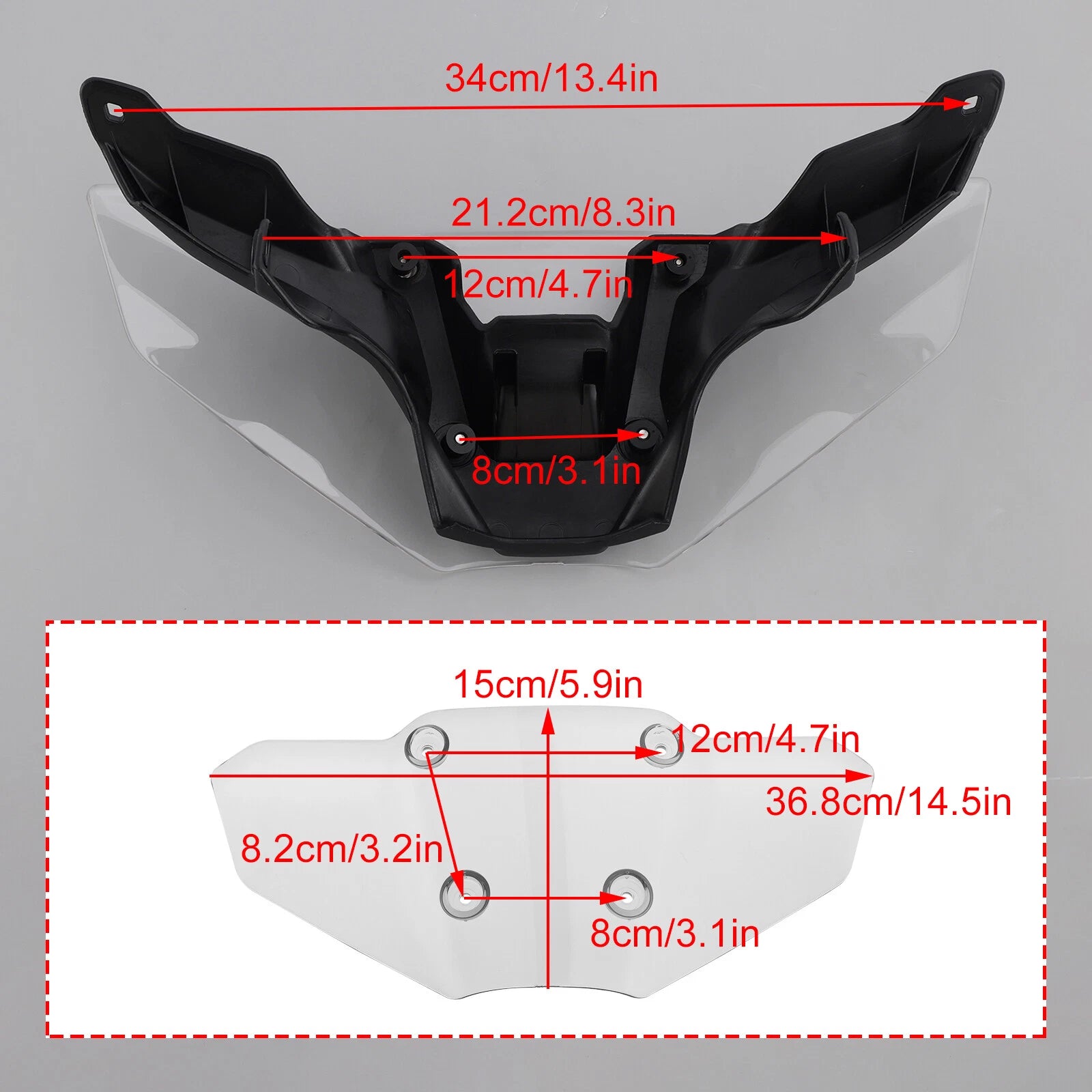 ABS Motorcycle Windshield for Yamaha MT-09/SP (2024–2025) AA2