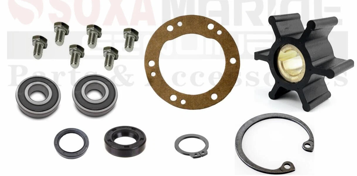 Sea Water Pump Repair Kit for Yanmar 2GM 2GMF 2GM20F (With 2.75" OD Gasket)