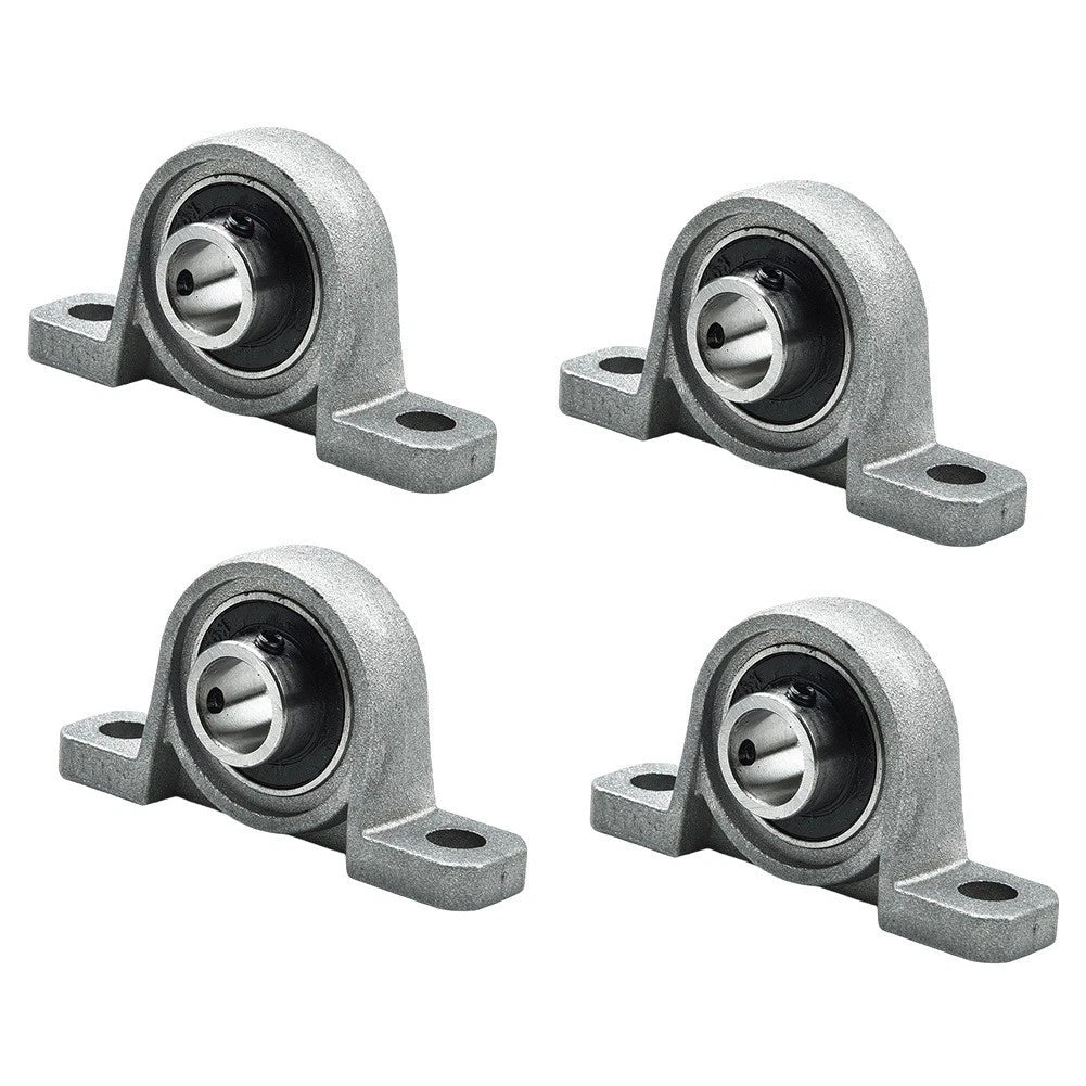 Set of 4 KP08 Spherical Roller Mounted Pillow Bearings for