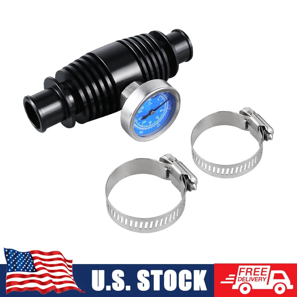 Radiator Inline Temp Gauge Cooler for Suzuki Quadracer 450 LTR450 (2006–2009)
