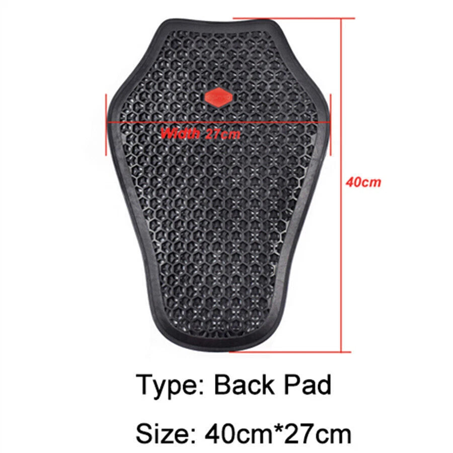 Motorbike Back Pads for Motorcycle Jacket Insert Armor (Universal Fit)
