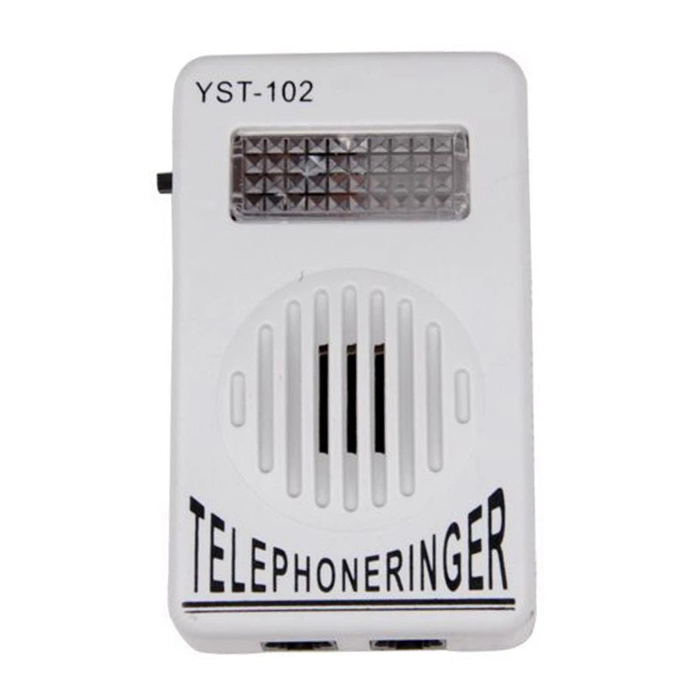 Extra-Loud Telephone Ringer Amplifier with Strobe Light Flasher Bell