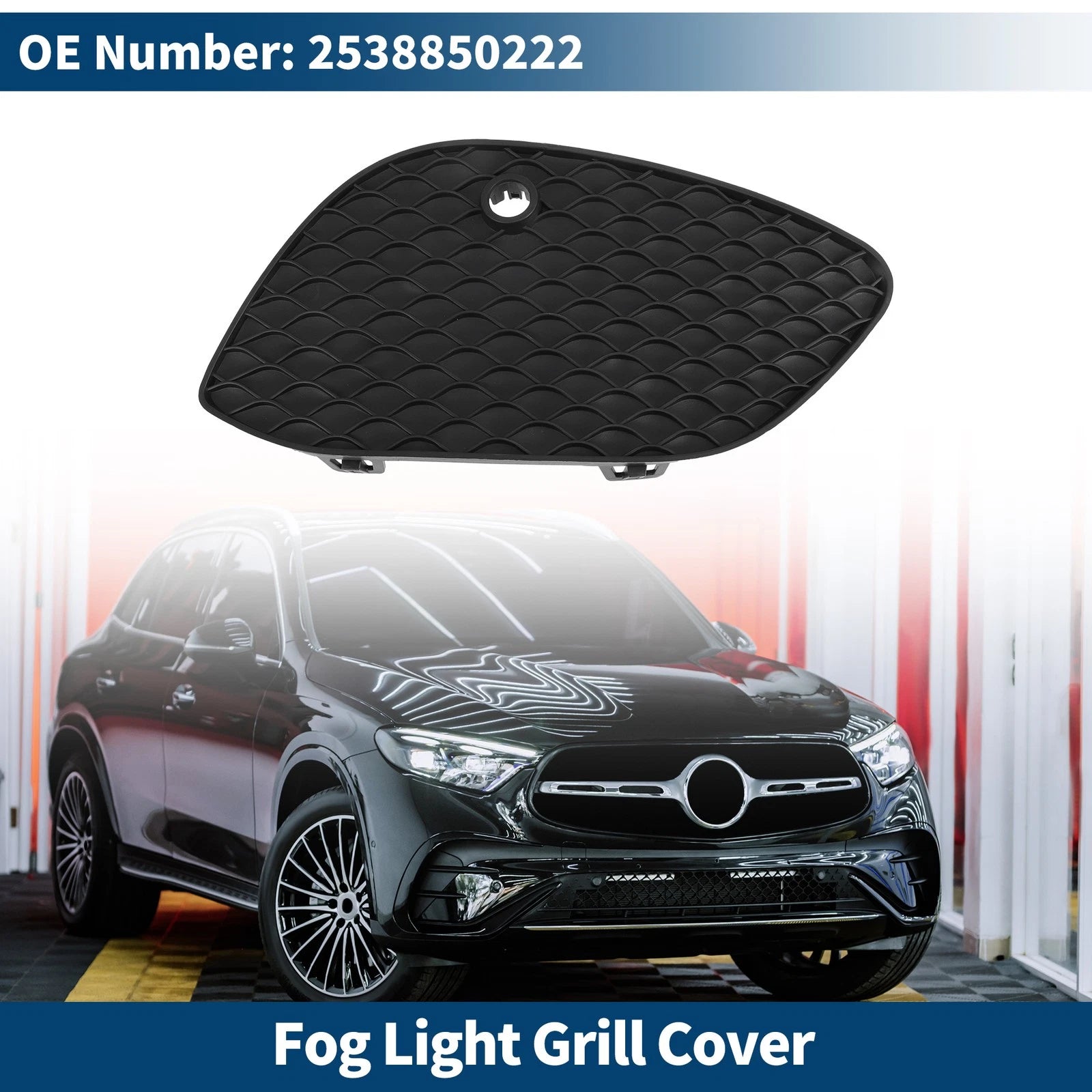 Front Right Fog Light Grill Replacement for Mercedes-Benz GLC300 (2018–2022)