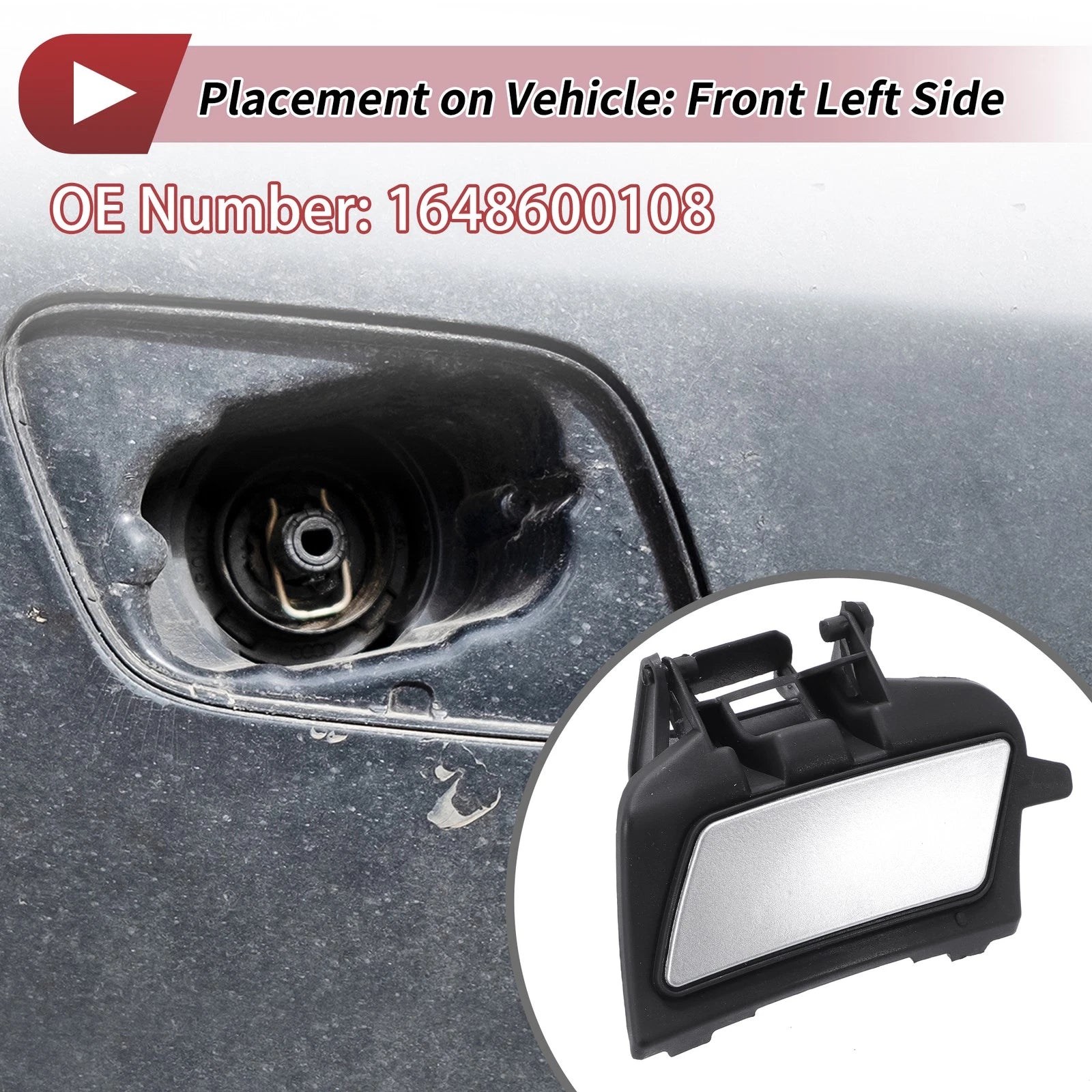 Front Left Washer Nozzle Cover Cap for Mercedes-Benz ML320 (2007–2008)