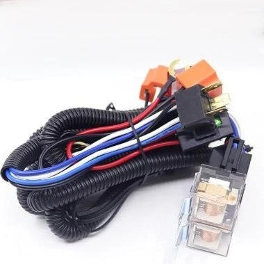 Car Headlight Wiring Harness for 12V 24V Vehicles (2010–2023)