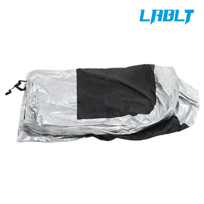 Motorcycle Cover 190T Waterproof for Black And Silver XXXL Size