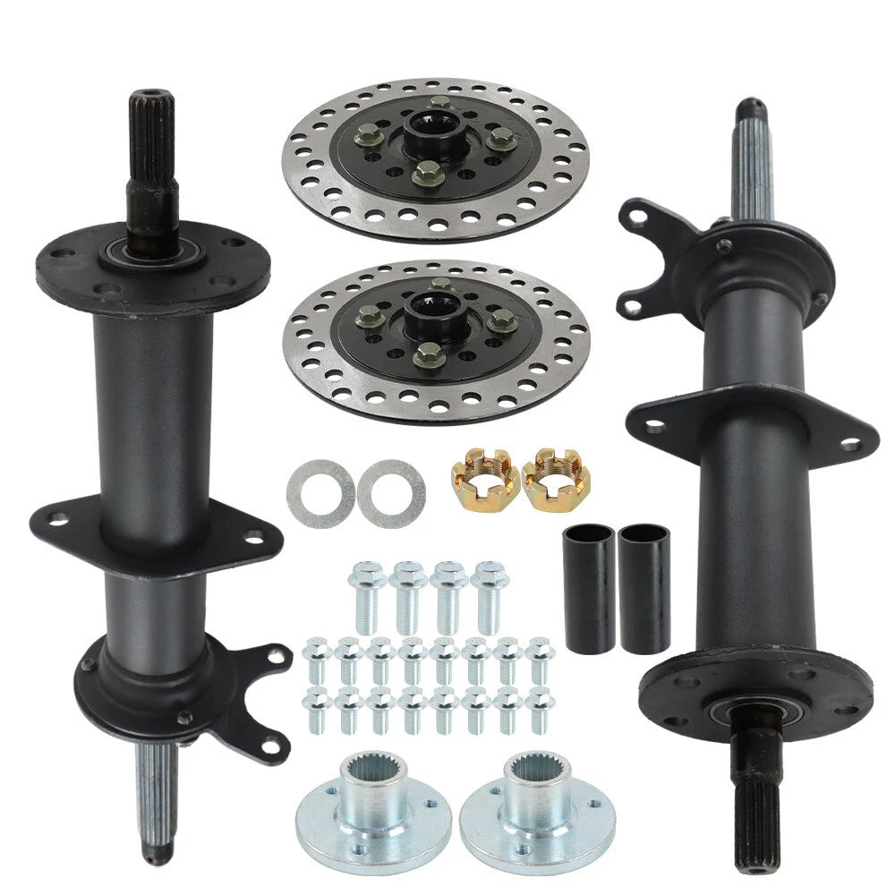 5" Wheels Rear Axle Kit with 3 Stud Hub for Go Kart Golf Cart ATV