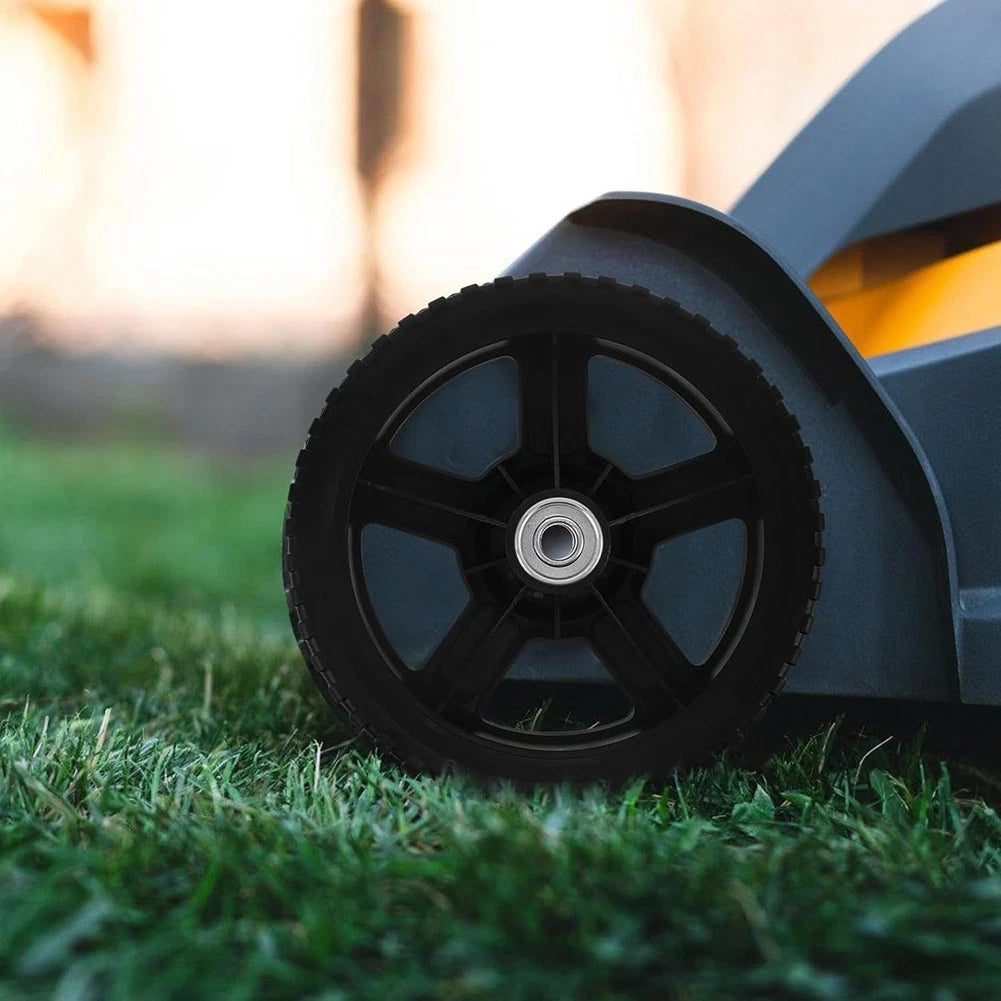 8 Inch Plastic Replacement Wheel for Hand Push Lawn Trimmers (1 or 2)