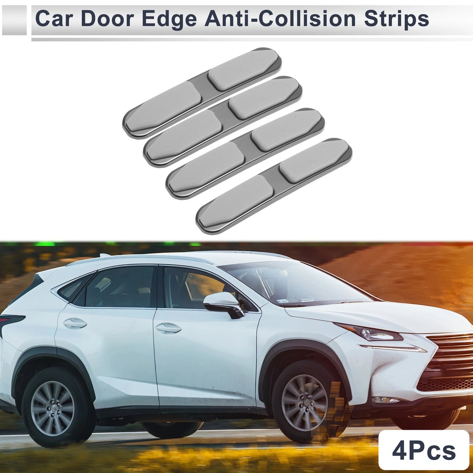 Set of 4 Door Edge Protector Strips for