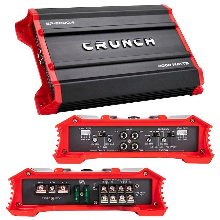 Crunch GP20004 4 Channel Amplifier for (2000 Watts)