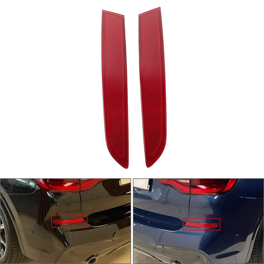 2X Rear Bumper Side Marker Reflector Light for BMW X3 G08 (2018–2021)