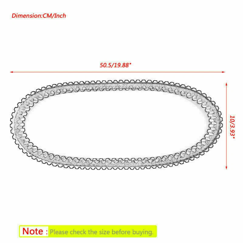 Drive Belt for Yamaha Sidewinder TX (2019) 8JP-17641-00-00