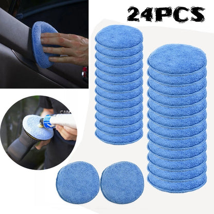 Set of 5 Microfiber Polishing Pads for Car Cleaning
