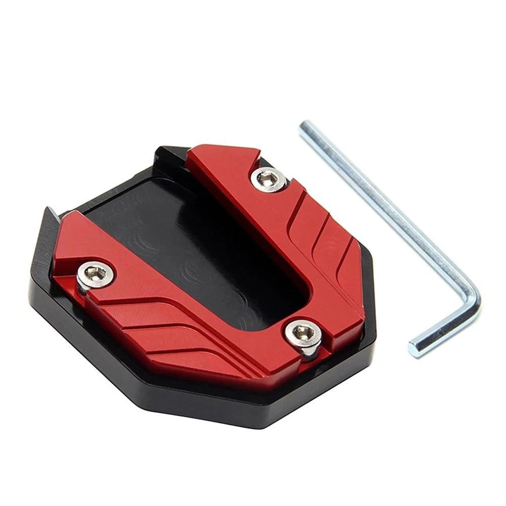 Kickstand Extender Foot for Motorcycle (2010–2023) - Red