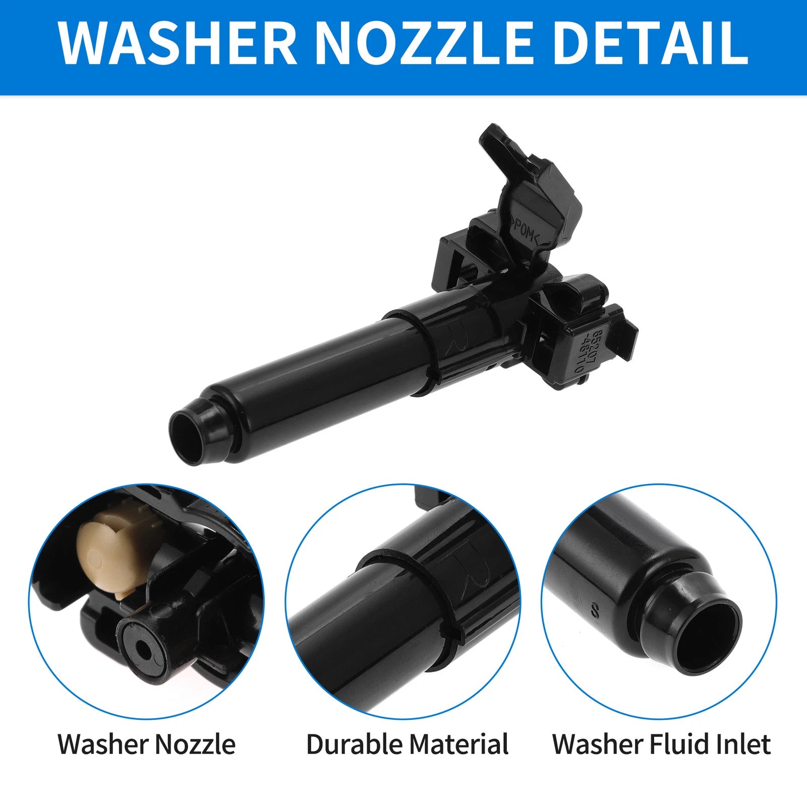 Front Passenger Side Headlight Washer Nozzle for Lexus RX350 (2016–2018) No. 8520748110