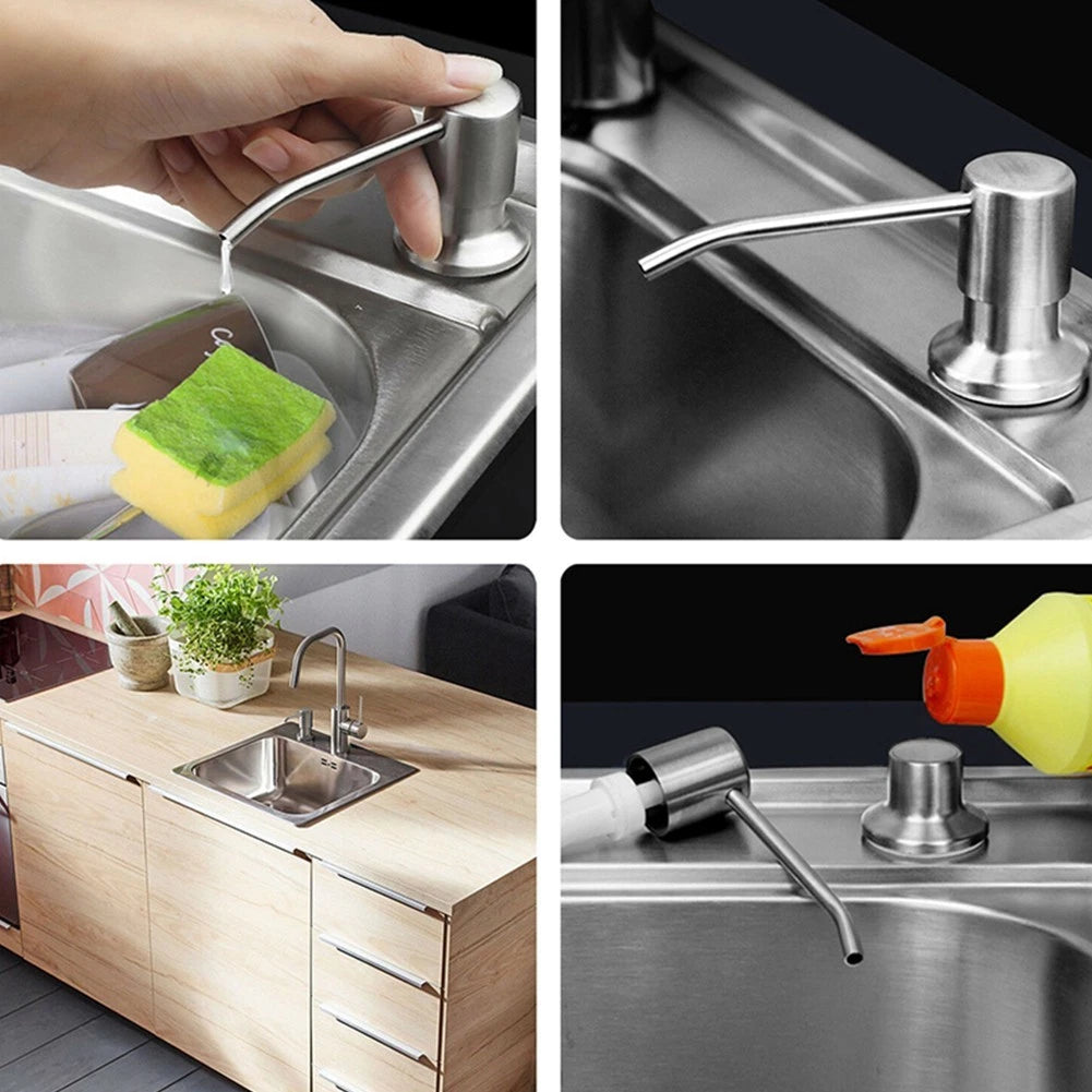 350ml Soap Dispenser for Bathroom (Modern & Long Lasting)