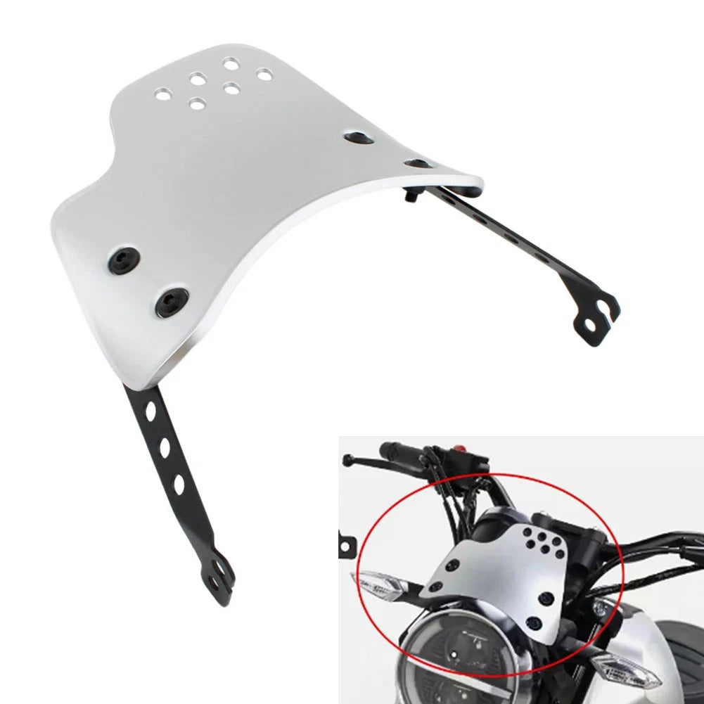 Front Windshield for Ducati Scrambler 400 800 (2015–2024) Silver