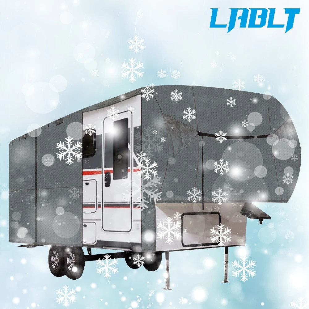 4-Layer LABLT RV Cover for Motorhome 26'-41' with 2 Extra Long Straps