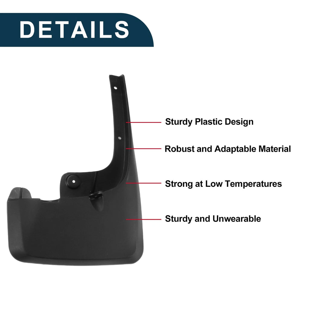 Mud Flaps Splash Guards 1Set Replacement for Toyota 4Runner (2012–2022)