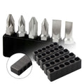 6-Hole Screwdriver Bit Organizer for Hex Shank Bits