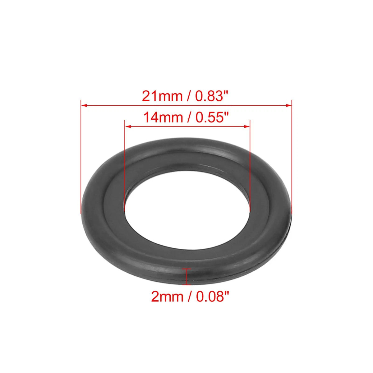 Oil Drain Plug Gasket Ring Replacement Set for Ford F5TZ6734BA (10 Pack)