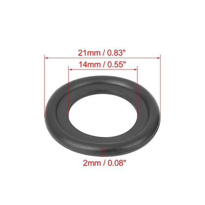 Oil Drain Plug Gasket Ring Replacement Set for Ford F5TZ6734BA (10 Pack)