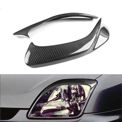 Carbon Fiber Headlight Eyelid Trim for Honda Prelude (1997–2001)