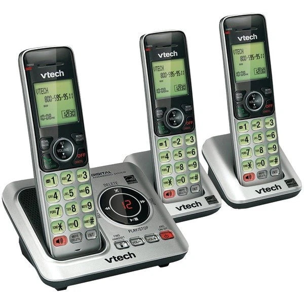 3-Handset DECT 6.0 Speakerphone for VTech VTCS6629-3