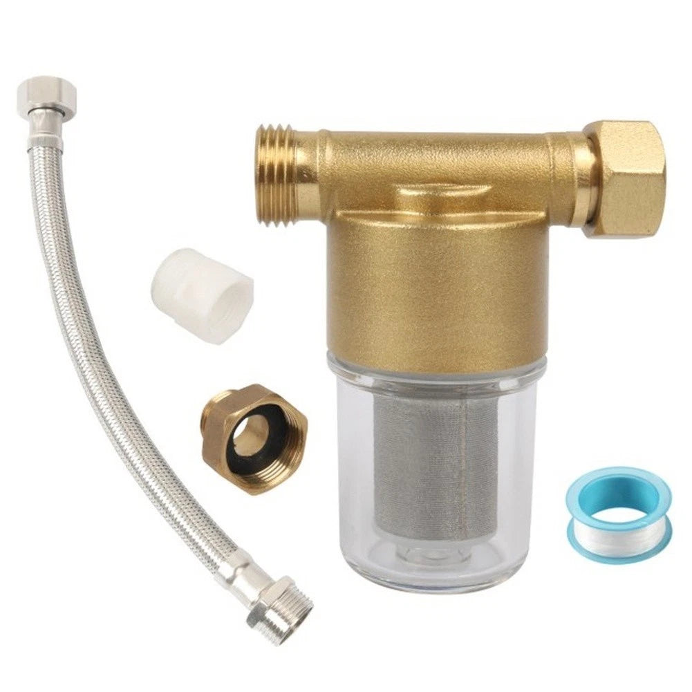 Inlet Pre Filter Kit for Reducing Scale Rust and Sediment in Water Lines