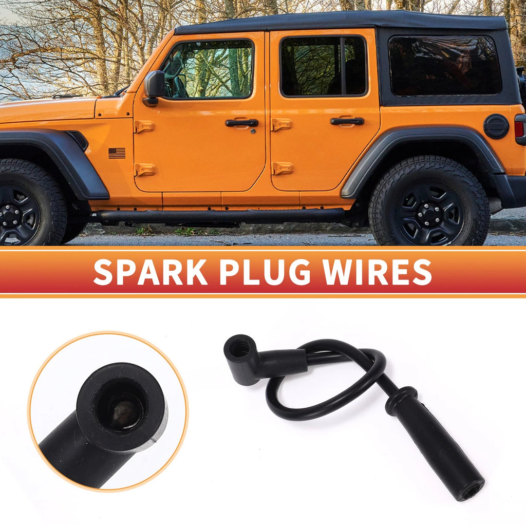 5 Pcs Ignition Coil Spark Plug Wire Set Replacement for Dodge Dakota (1996–2002)