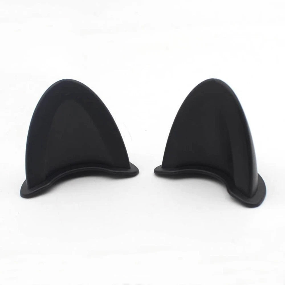 Pair Cat Ears Style Helmet Self Adhesive Decoration for Motorcycle Bicycle Decor