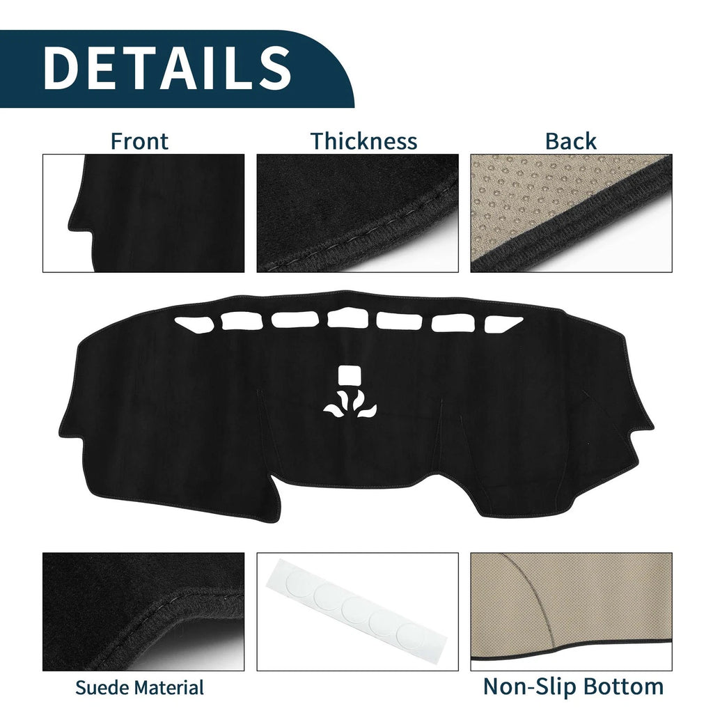 Dashboard Cover Mat for Honda CR-V (2017–2022) Sun Protector Black