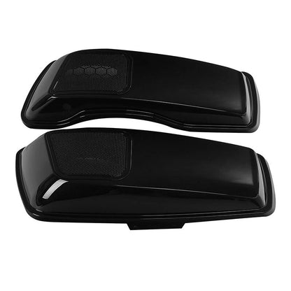 Vivid Black Hard Saddlebags 6x9" Speaker Lids for Harley Electra Glide (2014–2024)